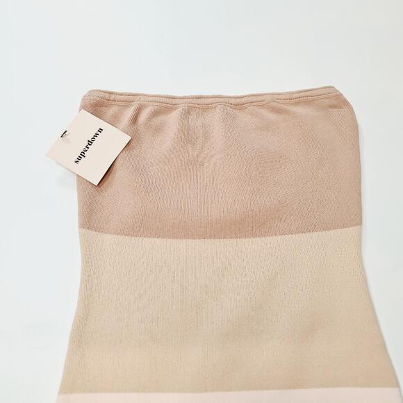 Superdown Perla Ombre Mini Dress in Nude Ombre Small - Picture 4 of 13